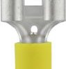 Konektor żeński, częściowa izolacja PCW, tuleja 9.5x1.2 mm,4-6 mm2, żółty