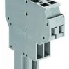 Socket header, 4 pole, pitch 5 mm, straight, gray, 769-124