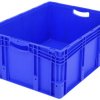 BITO Lagertechnik 1658123 Pojemnik do sztaplowania nadaje się na żywność (D x S x W) 800 x 600 x 320 mm niebieski 1 szt.