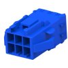 Socket housing, 6 pole, pitch 3.96 mm, straight, blue, 368588-6