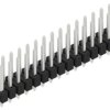 Pin header, 30 pole, pitch 2.54 mm, straight, black, 10054605