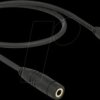 83762 Delock Stereo Jack Extension Cable 3.5 mm 3 pin male > female 0.