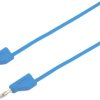 VOLTCRAFT MSB-300 Przewód pomiarowy złącze męskie, lamelkowe 4 mm złącze męskie, lamelkowe 4 mm 25.00 cm niebieski 1 szt