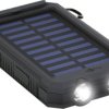 Ładowarka solarna Goobay Goobay 49216 Solar Powerbank 8000 mAh, 2x USB-A Anschlüsse, LED-Anzeige, Schwarz Maksymalny prą