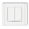 FLEXI Wyłącznik pojedynczy ze schodowym (wspólne zasilanie) biały FWP-10.1 KARLIK