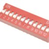 DIPSWITCH 12 x RED