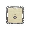 Gniazdo TV przelotowe (10dB), brzoza, efekt drewna, Sedna Design i Elements SDD180478