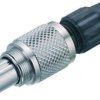 Plug, 2 pole, solder connection, screw locking, straight, 99 0071 102 02