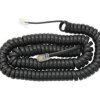 KABEL TELEFONICZNY SPIRALNY SŁUCHAWKOWY CZARNY 2M