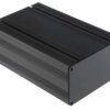 Obudowa urządzeń elektronicznych wentylowana, aluminiowa, Czarny, 165 x 105 x 61mm, RS PRO