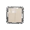 Łącznik podwójny schodowy, beżowy, Sedna Design i Elements SDD112108