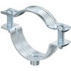 Spacer clamp, closed, max. bundle Ø 44 mm, steel, galvanized, silver, (L x W) 73 x 18 mm, 1362436
