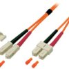 Duplex-jumper, SC to SC, 30 m, OM2, multimode 50/125 µm, O6413.30