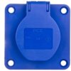 Gniazdo tablicowe 10/16A 2P+Z 230V /70x70/ niebieskie IP54 104-7B