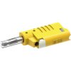 Electro PJP 1089-CD1-J Jack Plug Straight 4mm Yellow 1pc For 2.5mm² Cable