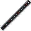Faithfull FAIRUL150MB Matt Black Stainless Steel Measuring Rule 150mm
