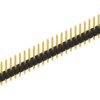 Pin header, 30 pole, pitch 2.54 mm, straight, black, 10048235