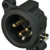 XLR panel plug, 3 pole, metal, NC3MAAV-1