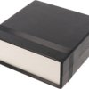 ABS device enclosure, (L x W x H) 134 x 135 x 50 mm, black (RAL 9005), IP54, 1598BBK
