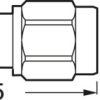 SMA-terminating resistor, 50 Ω, 6 GHz, 1 W, 100024781