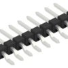 Pin header, 9 pole, pitch 2.54 mm, straight, black, 10080475