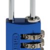 Kłódka bezpieczeństwa średnica szekli: 3mm ABUS Kłódka szyfrowa W budynkach, na zewnątrz aluminiowo-stalowa Niebieski