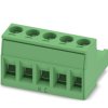 Wtykowy blok zaciskowy 5 -pinowe raster 5mm Przepust Żeński Phoenix Contact