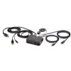 StarTech.com C2-H46-UAC-CBL-KVM 2-Port Hybrid USB-C HDMI Cable KVM Switch, 4K 6