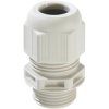 Cable gland, with short connection thread, M40, 46 mm, Clamping range 16 to 28 mm, IP68/IP69, light gray, 10066415