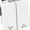 Wyłącznik roletowy biały OBO Bettermann, 6120980, czysty biały, (S x W x G) 45 x 45 x 36 mm