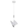 Lampa wisząca Mariposa chromowany motyl z delikatnym światłem LED CTT LP-1715/1P CH Light Prestige