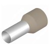 Insulated wire end ferrule, 35 mm², 32 mm/18 mm long, DIN 46228-4, beige, 1418340000
