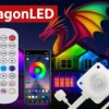 Oświetlenie dekoracyjne LED adresowane RGB IP65 1W DC 24V 30m 60px Dragon LED