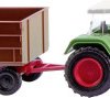 Wiking 096004 N Model pojazdu rolniczego Fendt Ulubiony z przyczepą