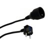 Przedłużacz 1-gniazdowy, 3m, 3x1,0mm OWY czarny 28218