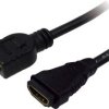 LogiLink HDMI przedłużacz Wtyczka HDMI-A, Gniazdo HDMI-A 2.00 m czarny CH0056 4K UHD Kabel HDMI