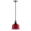 VT-7150 Lampa wisząca klosz: czerwone szkło zwis 150 cm 3731 V-TAC