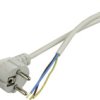 Przewód Z Wtyczką Kątową 3X1,0Mm 2M Biały