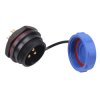 3 Pin Waterproof W21 Male Socket Panel Mount Connector IP68