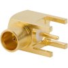 MCX panel socket 50 Ω, solder connection, angled, 252129