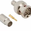 BNC plug 75 Ω, RG-59, Belden 1826A, Belden 89108, Belden 89259, crimp connection, straight, 112544
