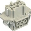HARTING 09330062701 Wkładka złącza żeńskiego Han® 6E-F-s, seria Han® E, 6+PE, 1 szt.