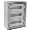 Rozdzielnica hermetyczna natynkowa 3x16 modułów IP65 ABS (400V) 400x500x200mm szara z przezroczystymi drzwiami NEKU