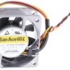 Wentylator osiowy 12 V DC DC 60 x 60 x 25mm 2.04W 47m³/h 35dB 170mA