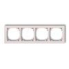 DECO Ramka poczwórna DECO Pastel Matt pudrowy róż 40DR-4
