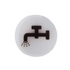 Soczewka przycisku 22mm płaska biała z symbolem PLYN M22-XDL-W-X16 218314