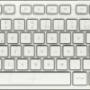JK-7100DE-0 Keyboard, Bluetooth, white, compact, DE