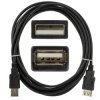 NEKU Kabel przedłużacz USB 2.0 A (wtyk / gniazdo) czarny 0,8m