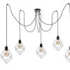 Lampa wisząca loftowa 5xE27 RUBEN WOOD