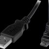 USBAUB2MD USB 2.0 cable, USB type-A connector to Micro B plug, angled, 2 m